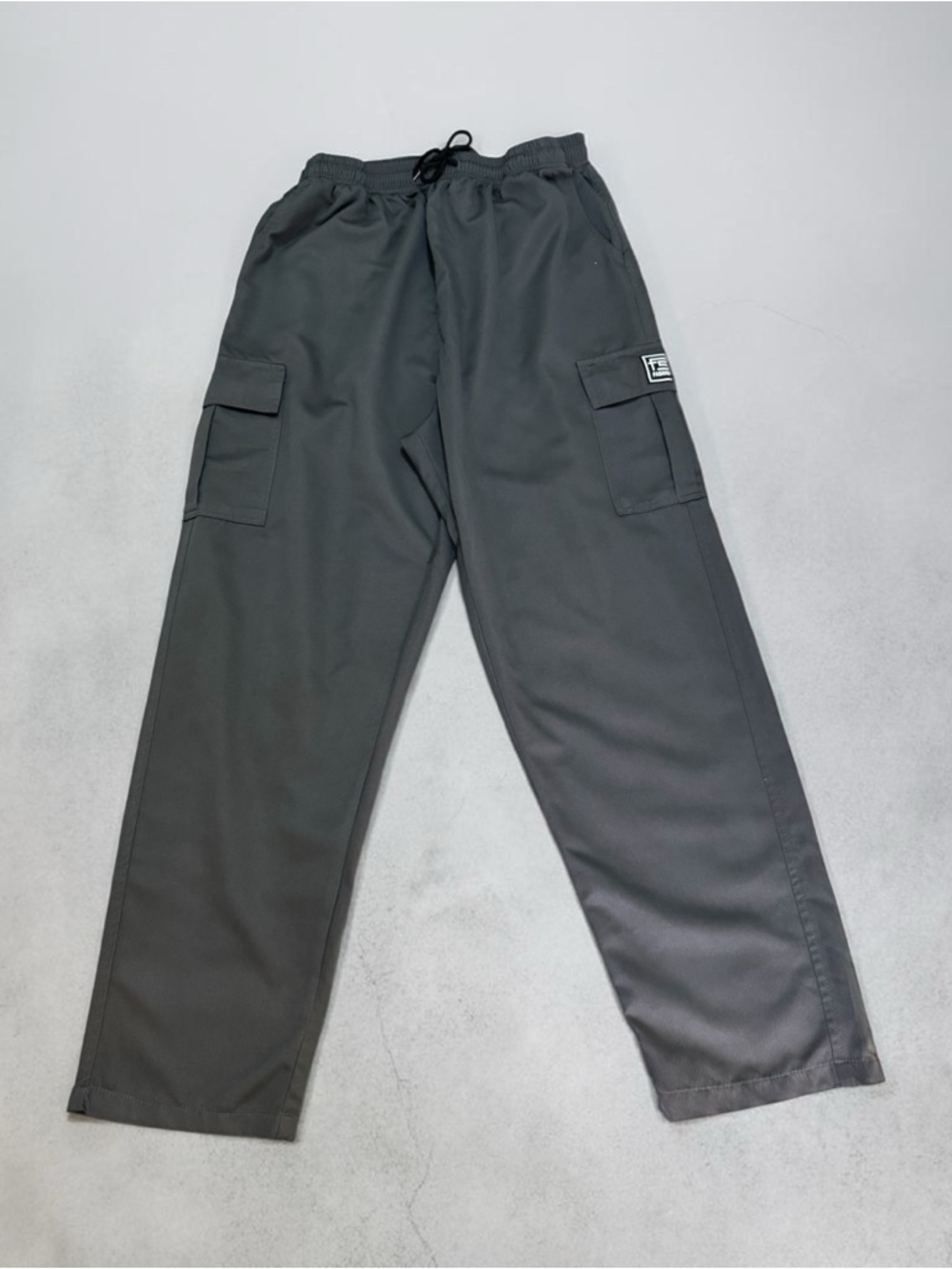 adidas Charcoal Cargo Pants with Drawcord
